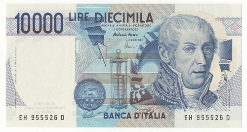 10000 lire volta decr 1984 - 10000,