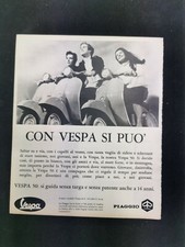 Vespa scooter 1968 pagina rivista pubblicitaria originale italiana d'epoca Piaggio