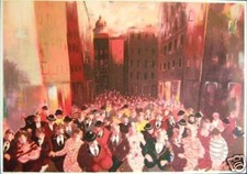 Carlo Roselli serigrafia materica su tela cm.70x100