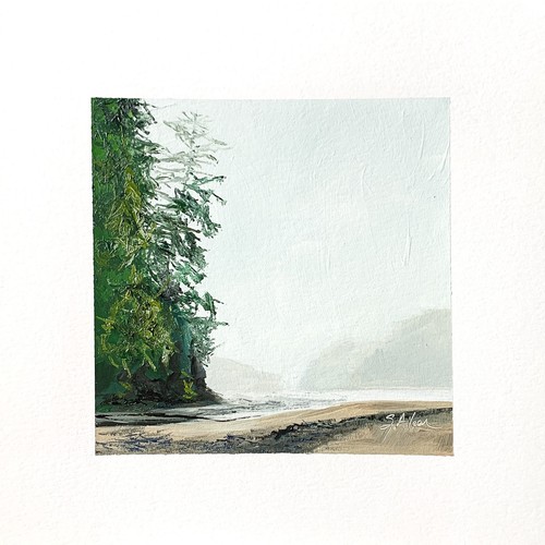 Dipinto olio 8x8 pnw - olio,
