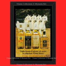 Anni ' 80  * Pubblicità Originale "Whisky White Horse, Dalla Scozia Il Whisky di