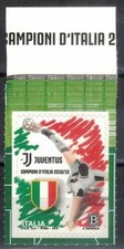 JUVENTUS SCUDETTO CAMPIONATO DI CALCIO 2018  -2019. FRANCOBOLLO  NUOVO ANNO 2019
