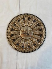 Egyptian Enameled Copper Plate