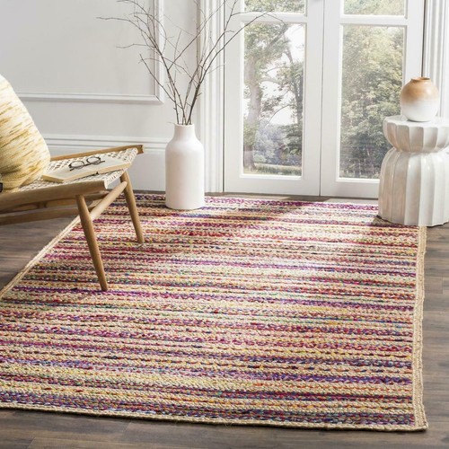 Tappeto iuta cotone quadrato - e,
