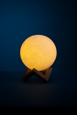 Lampada Luna 3D LED Luce Notturna Lampada da Comodino, Regalo Originale Camera d