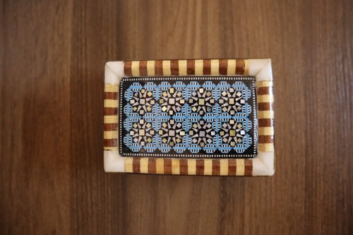 Portagioie legno mosaico - portagioie,