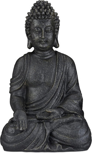 Statua zen del buddha seduto - statua,