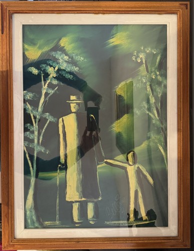 Quadro olio tavola uomo - quadro,
