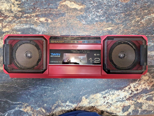 Sharp rare ghettoblaster red - sharp,