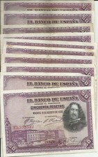 SPAGNA LOTTO 10x 50 PESETAS