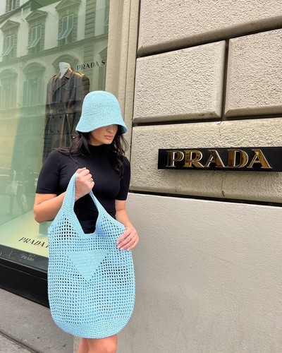 Borsa donna rafia abbinata - borsa,