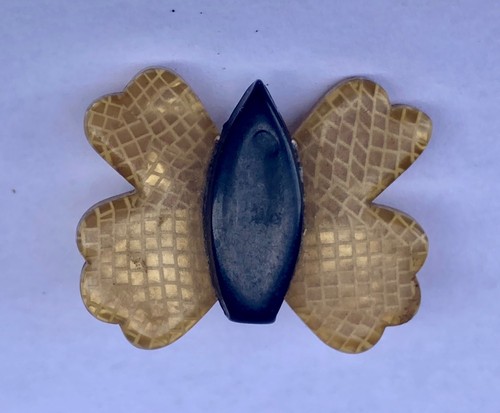Broche papillon en - , rhodoïd