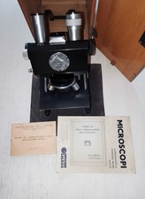 Strumenti Ottici Microscopio Bioculare Fratelli Koristika Milano. 