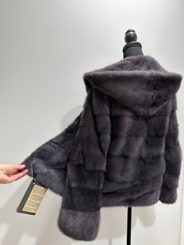 Cappotto bomber visone con - bomber,