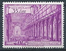 1949 VATICANO BASILICHE 35 LIRE MNH ** - VN2
