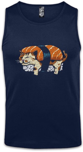 Canotta uomo cat sushi gatti - canotta,