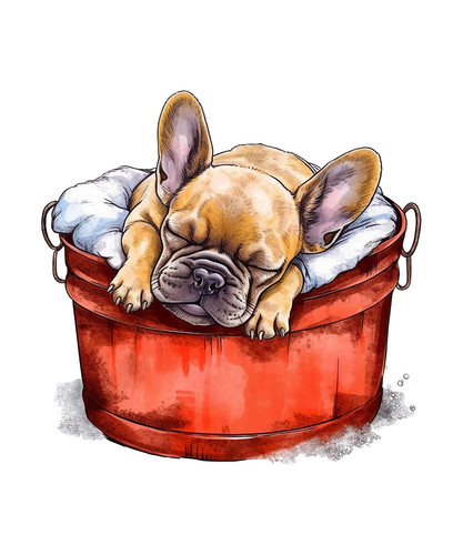 Bulldog francese cane auto