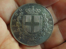 5 lire 1873 Roma Vittorio