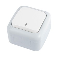 Viko Palmiye Interruttore A Muro Umido Bianco IP54