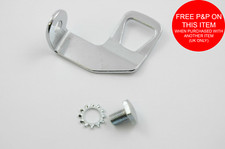 FORCELLA BICI CORSA BOSS VINTAGE ANNI 60,70 80 SUPPORTO LAMPADA CROMATO + BULLONE FISSAGGIO