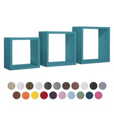 MENSOLE A CUBO DA PARETE SET