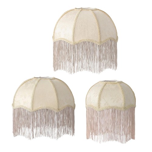Paralume tessuto con nappe - paralume,