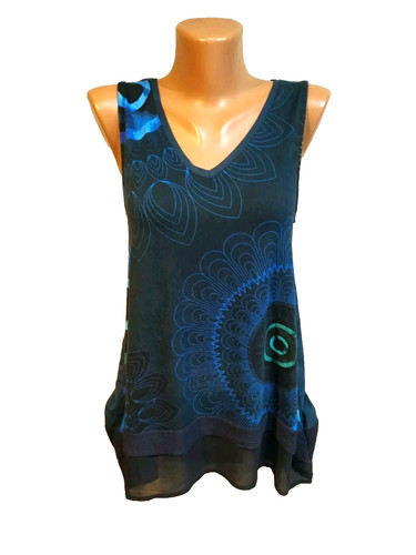 Canotta donna desigual blu - donna,