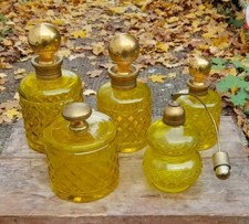 Quality Art Deco Yellow Cut