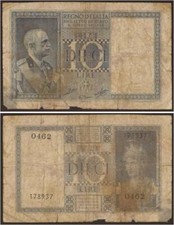 10 LIRE 1939 IMPERIALE -