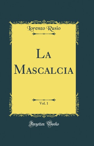 Mascalcia vol 1 - la, mascalcia,
