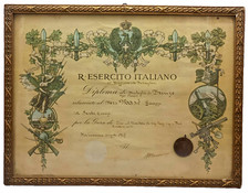 DIPLOMA R. ESERCITO ITALIANO