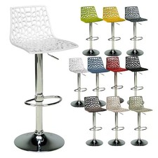 SGABELLO MODERNO CON ELEVAZIONE A GAS VARI COLORI PER CUCINA, PENISOLA, BAR