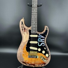 Chitarra elettrica SRV retrò personalizzata pickup SSS corpo palissandro manico acero