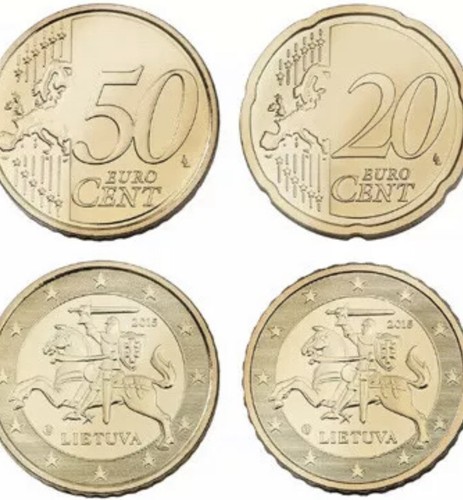 Lithuania 3x coins - lithuania, 🇱🇹