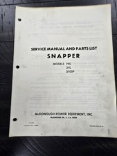 Snapper Rasaerba 19G 21G 21GSP Operatore Manuale Ricambi Illustrati