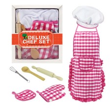 Set Chef Deluxe per Bambini Piccolo Chef Gioco di Ruolo per Forno Facile da Cottura
