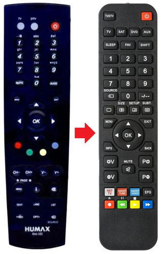 Telecomando adatto per humax - adatto,