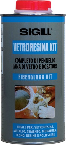 Vetroresina kit riparazione - kit,