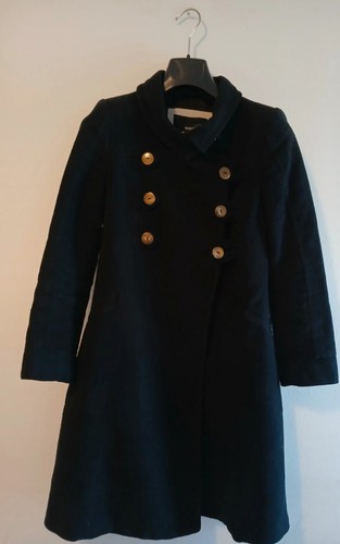 Cappotto mango nero donna - cappotto,