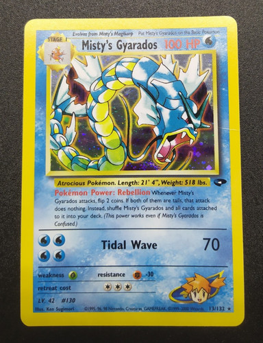 Misty gyarados holo 132 - misty's,