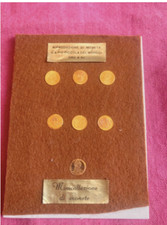 RARO LOTTO VINTAGE MONETA in oro massiccio 8K: n. 7 - RE in oro miniatura e altri!