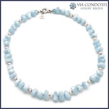 Collana in Acquamarina e Perle