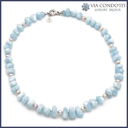 Collana acquamarina perle - in, e