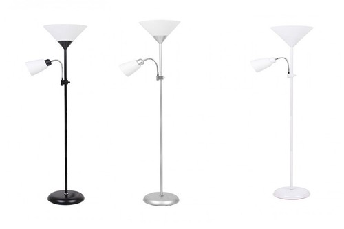 Lampada piantana con doppio - con,