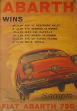 STAMPA POSTER VINTAGE FIAT