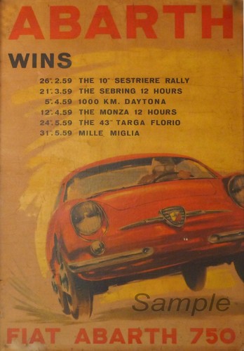 Stampa poster vintage fiat - poster,
