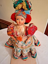 GRANDE BAMBOLA UNGHERESE MATYO VINTAGE COSTUME TRADIZIONALE H 40 CM VEDI FOTO