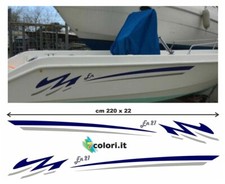 Coppia adesivi in vinile barca