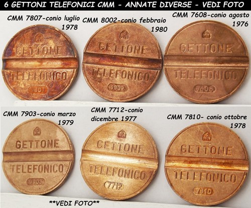 Gettone telefonico cmm - telefonico,