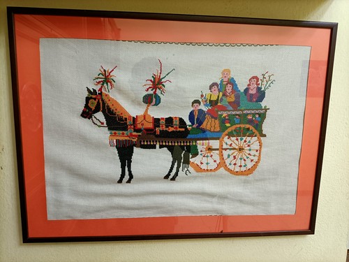Quadro punto ricamato mano - a,